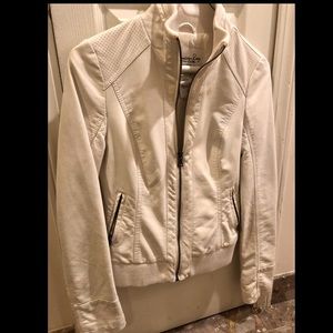 White leather jacket